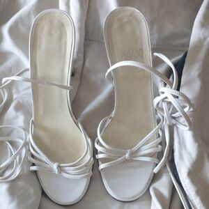 Vintage PEGABO  Strappy White Heels